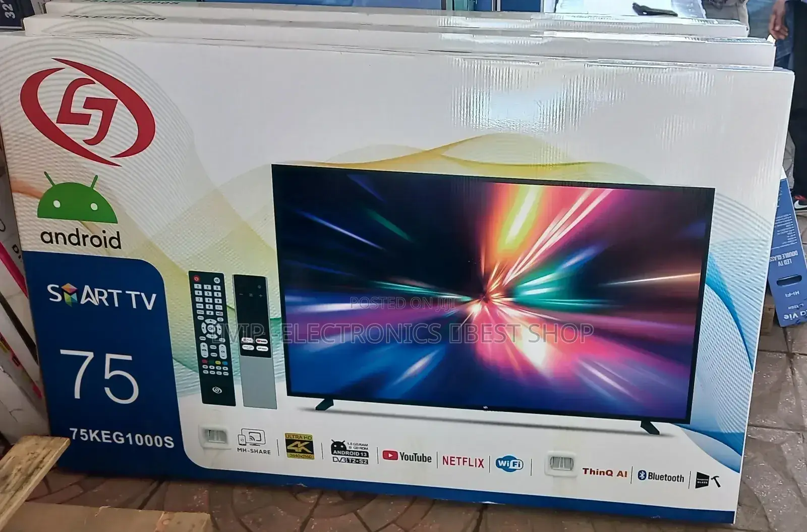 Lj 75"Inch Tv Smart Android Tv