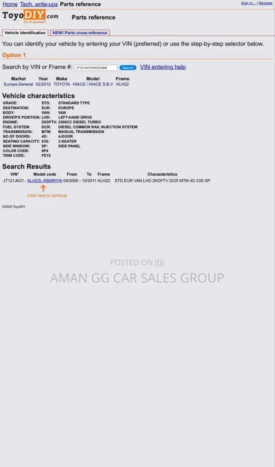 Toyota HiAce 2011 Black