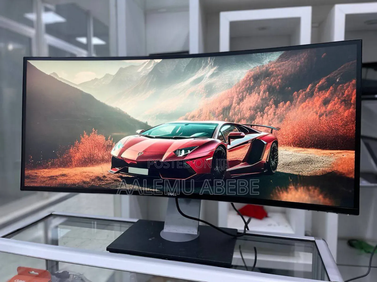 Dell Curved Monitor Model- U3818dw Screen- 38" Inch