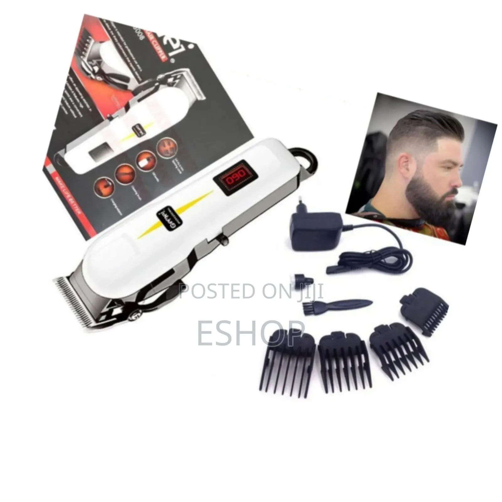 *Lcd Battery Indicator Hair Clipper–Never Guess Power Levels