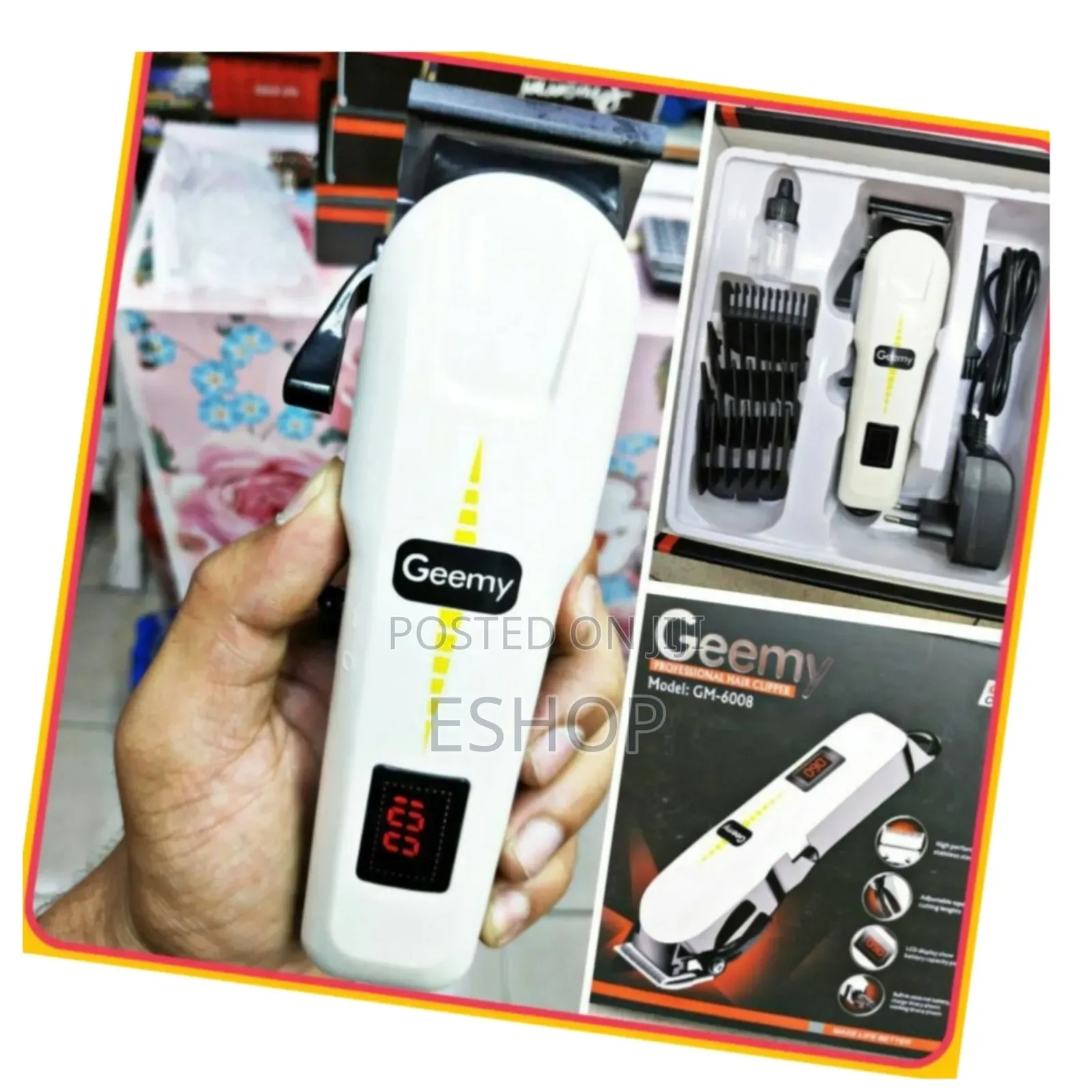 *Lcd Battery Indicator Hair Clipper–Never Guess Power Levels