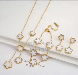 Floral Jewelry Set Premium Quality አበባ ጌጣጌጥ