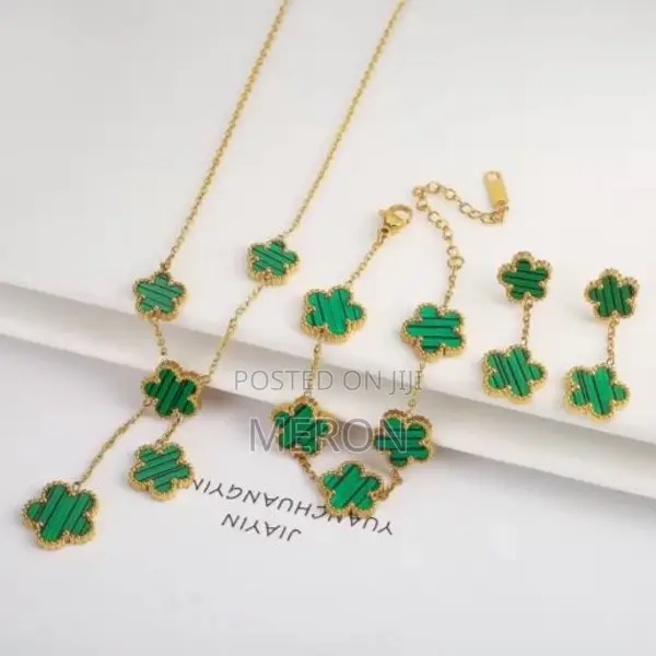 Floral Jewelry Set Premium Quality አበባ ጌጣጌጥ