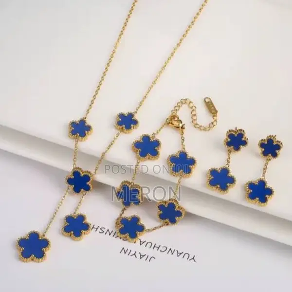 Floral Jewelry Set Premium Quality አበባ ጌጣጌጥ