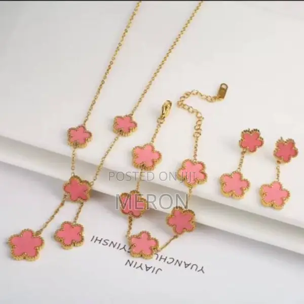Floral Jewelry Set Premium Quality አበባ ጌጣጌጥ