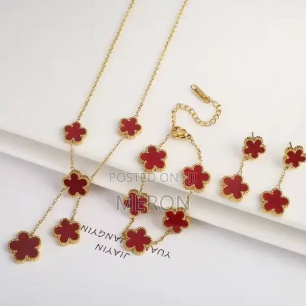 Floral Jewelry Set Premium Quality አበባ ጌጣጌጥ