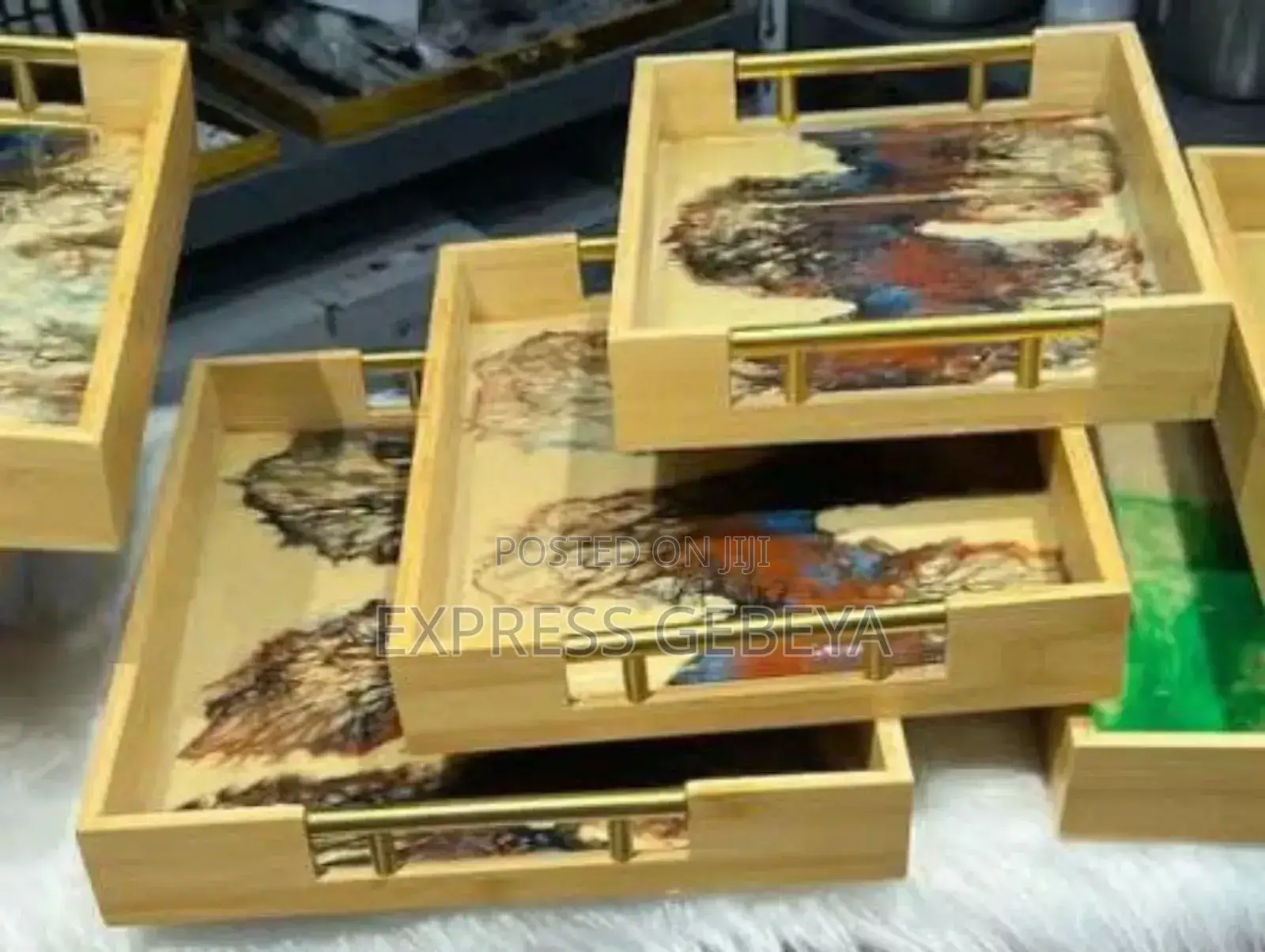 Unique 3pcs Serving Tray
3pcs የእንጨት ሰርቪስ