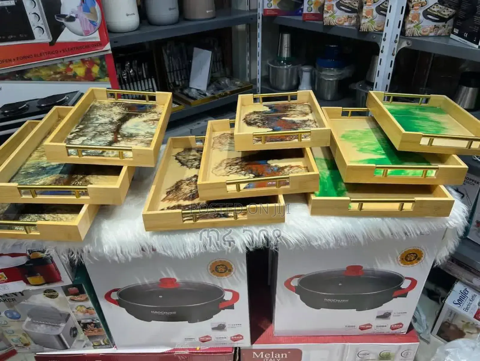 Unique 3pcs Serving Tray
3pcs የእንጨት ሰርቪስ