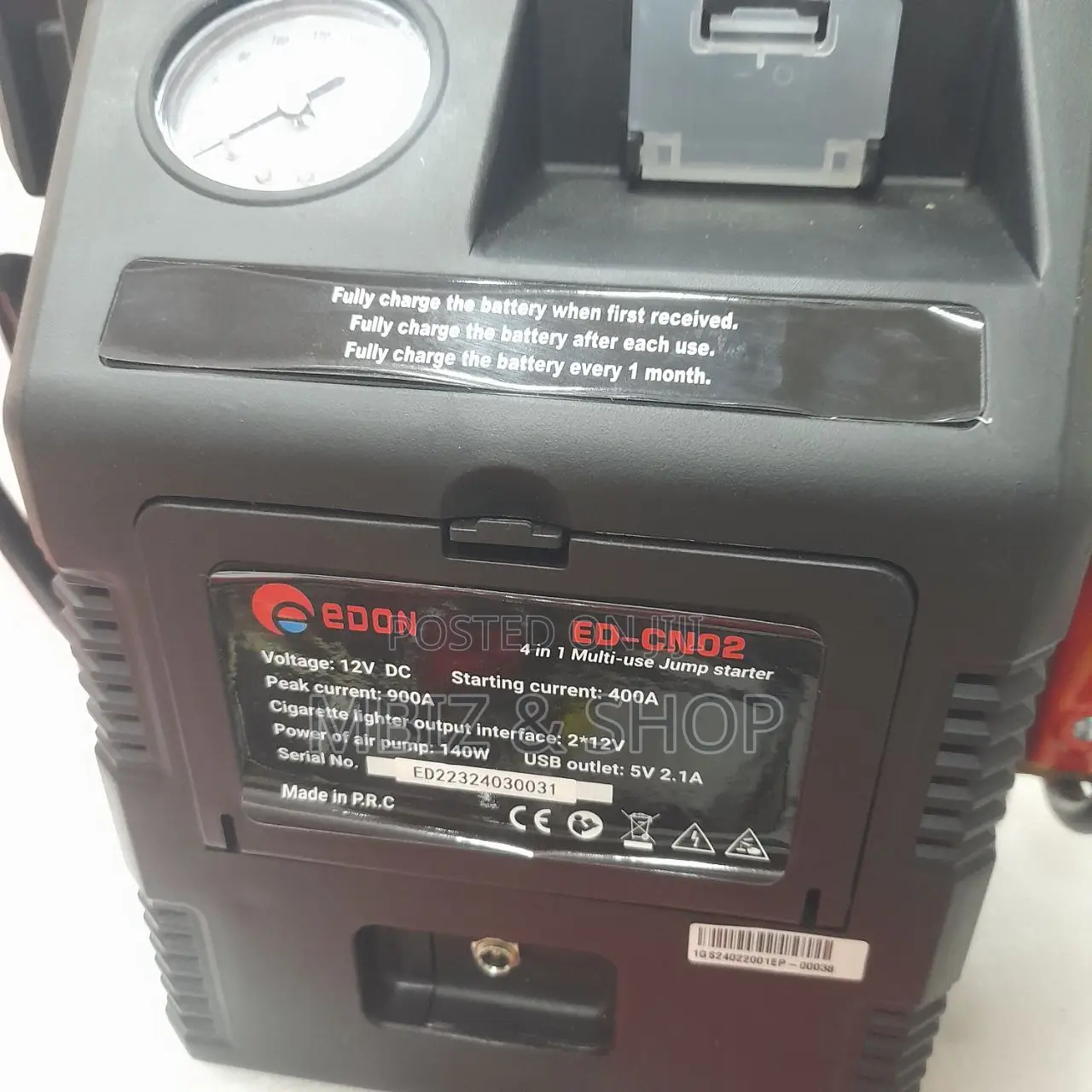 4in1 Jump Starter Tyre Inflator