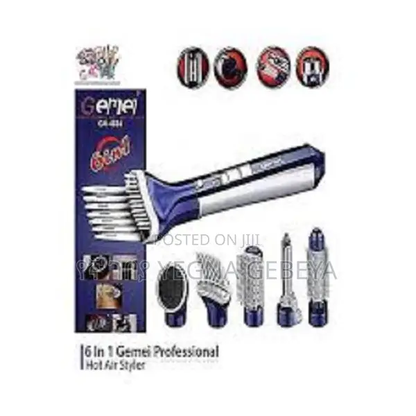 Gemei 6 in 1 Gemei Professional Hot Air Styler Gm-4834