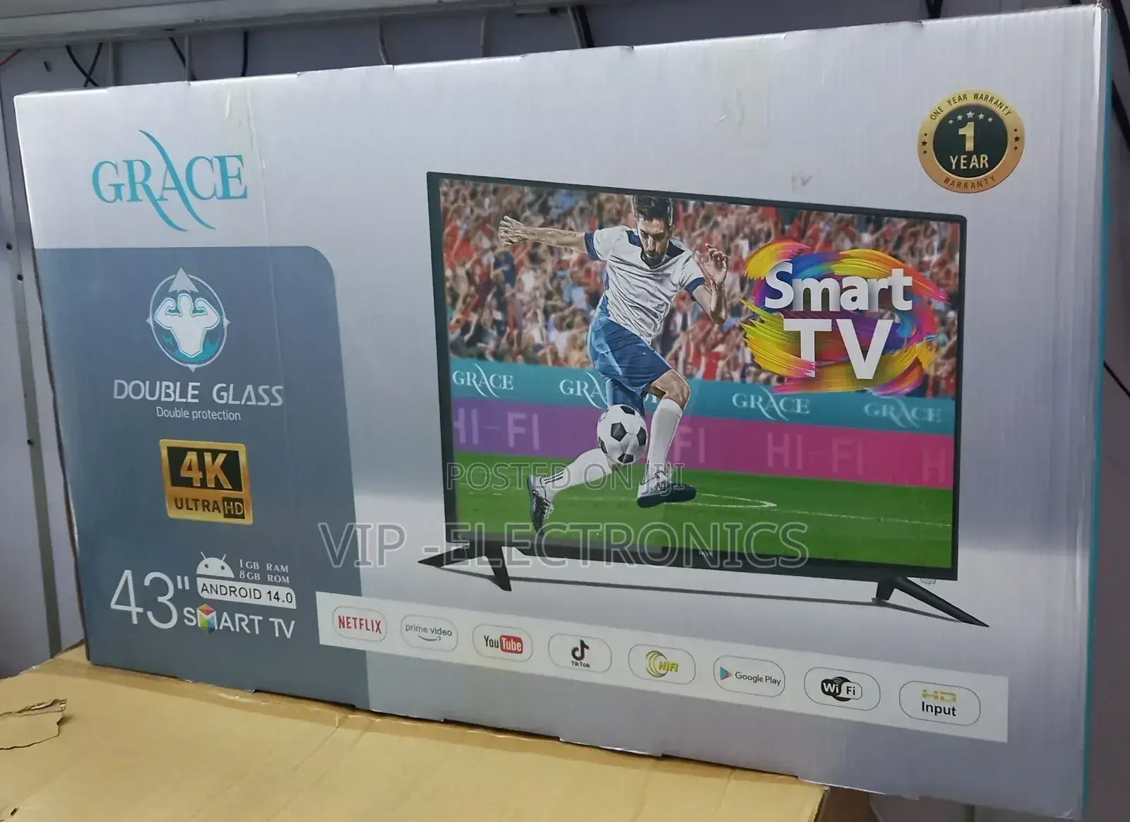 Grace 43"Inch Tv Smart Android Tv