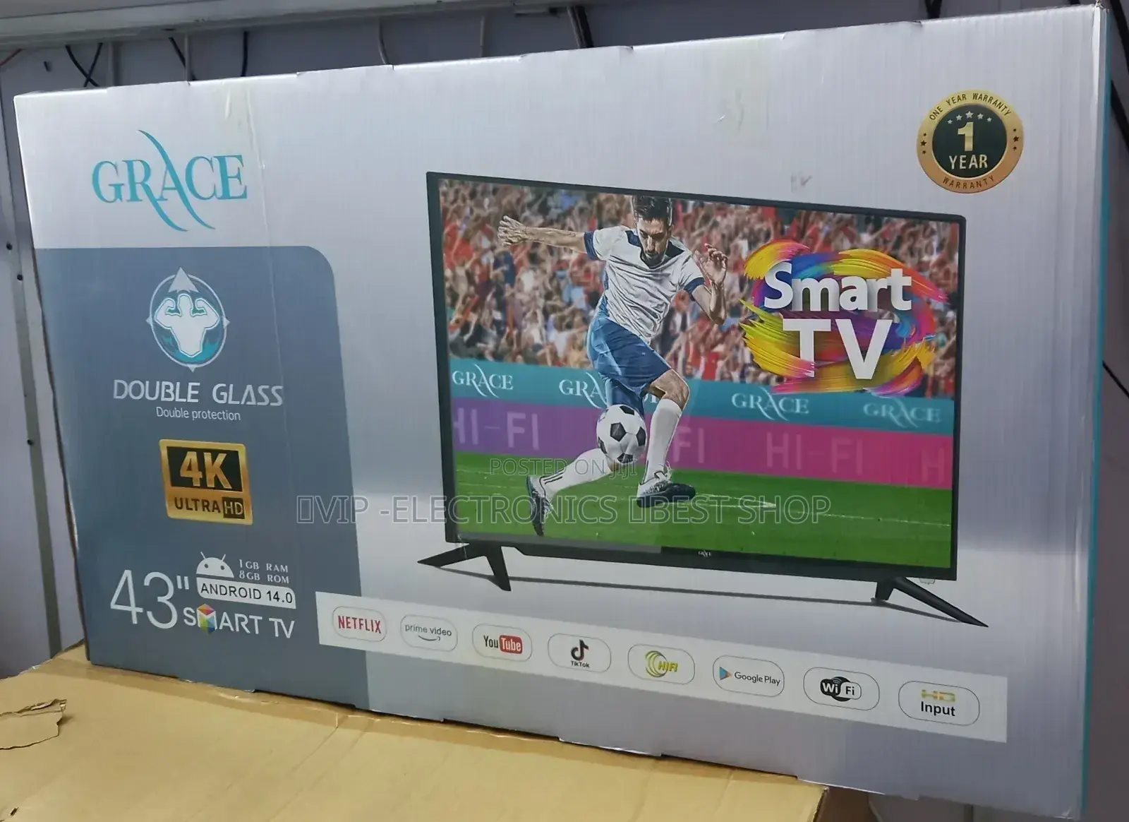 Grace 43"Inch Tv Smart Android Tv