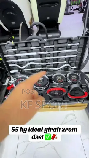 Photo - 55 Kg Kettle Bell Dumbbell and Barbell