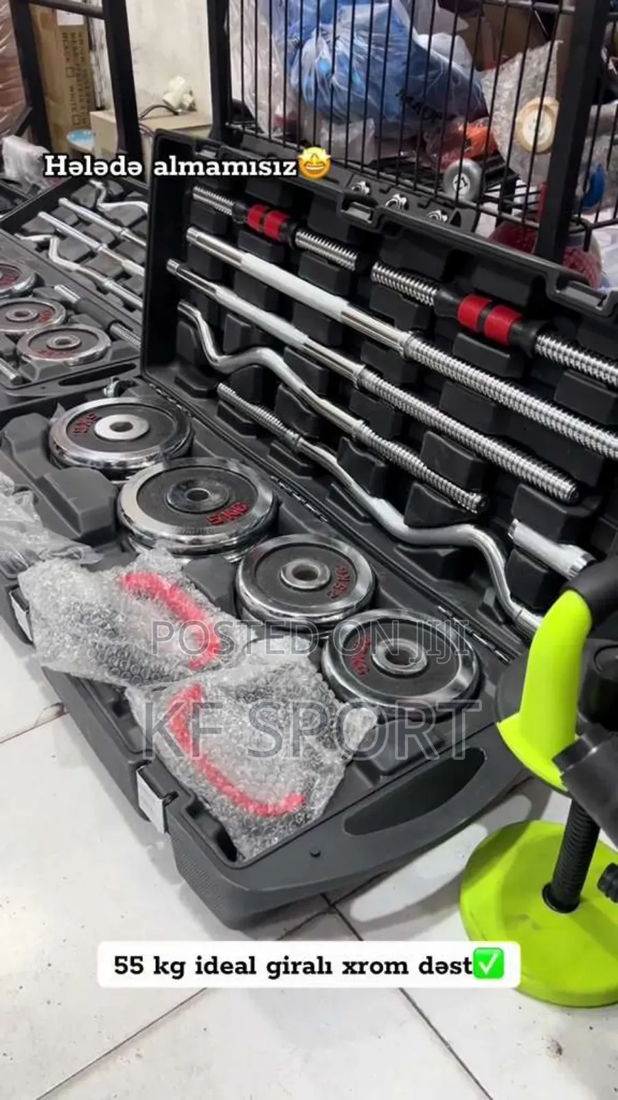 55 Kg Kettle Bell Dumbbell and Barbell