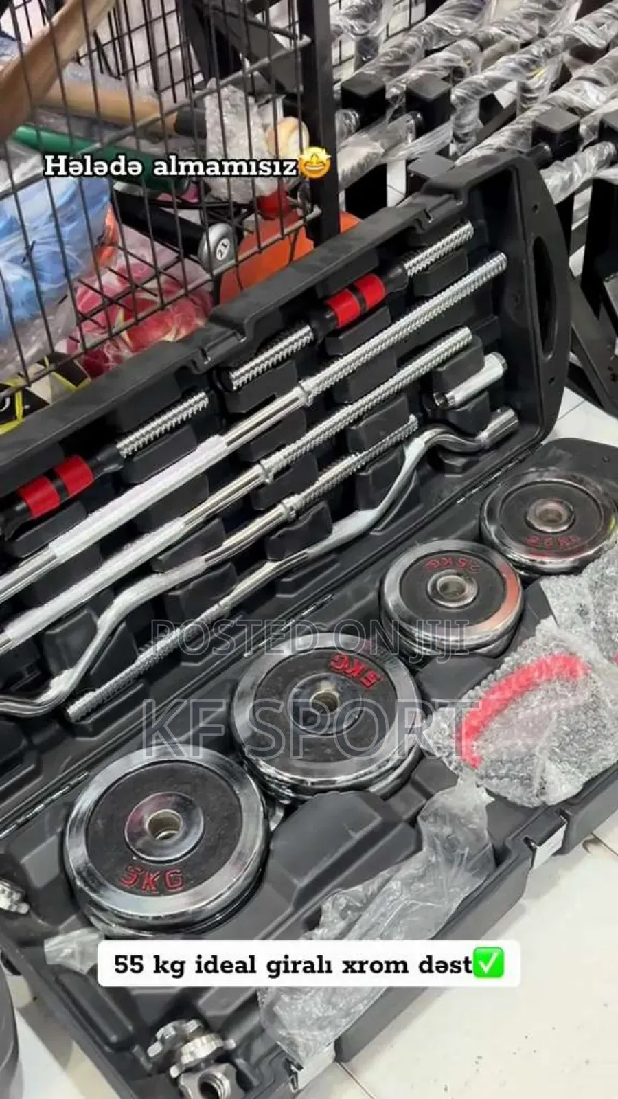 55 Kg Kettle Bell Dumbbell and Barbell