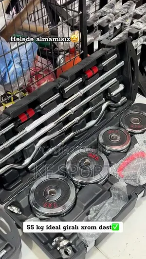 55 Kg Kettle Bell Dumbbell and Barbell