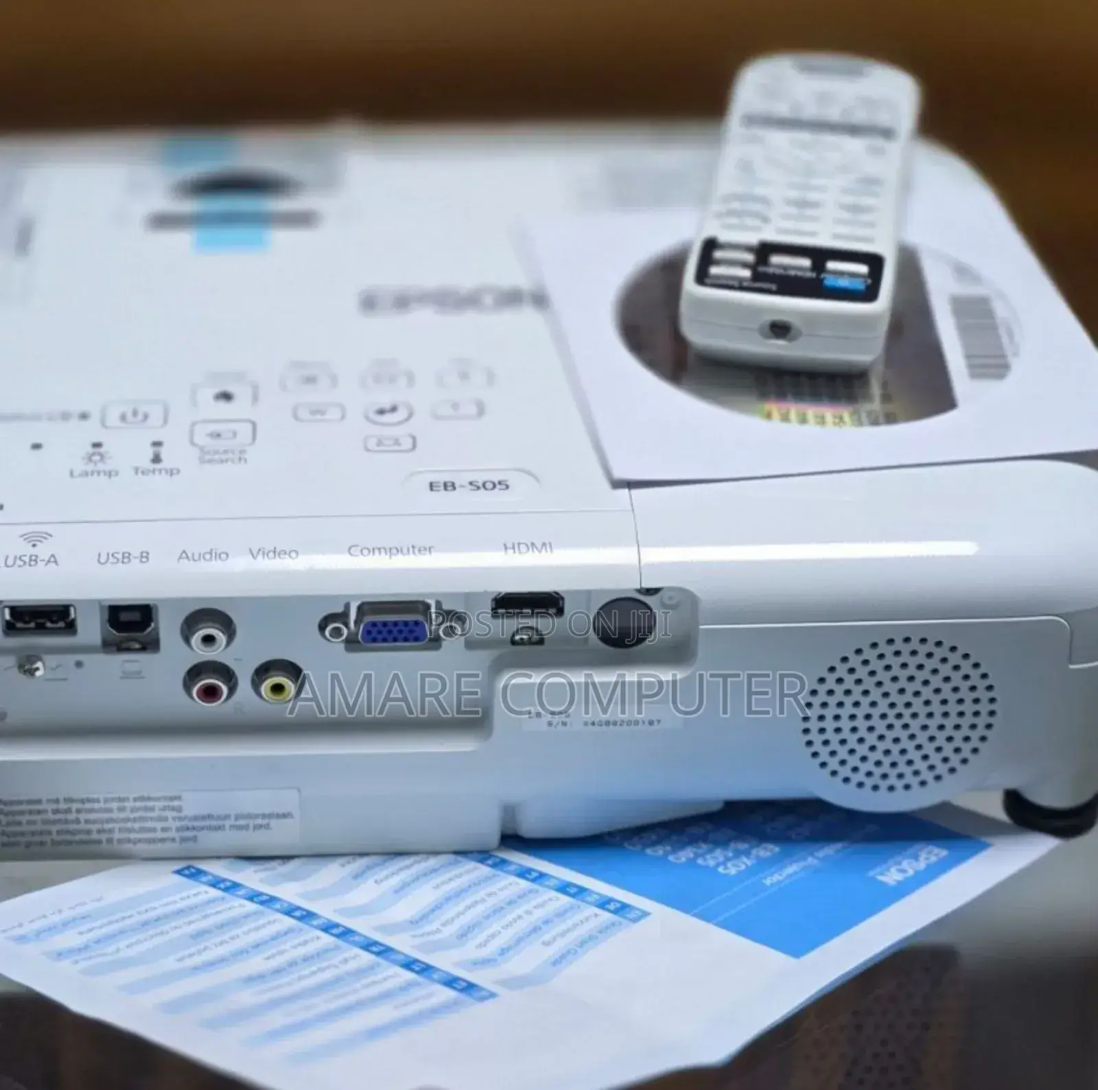 Epson Projector With Bag,Remote and Manual
Model Name: