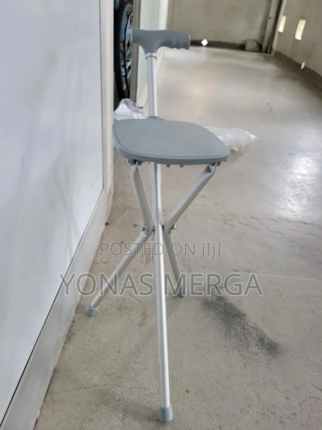 Vacsax Crutche for the Elderly Three-Legged Cane፸曲 With Seat