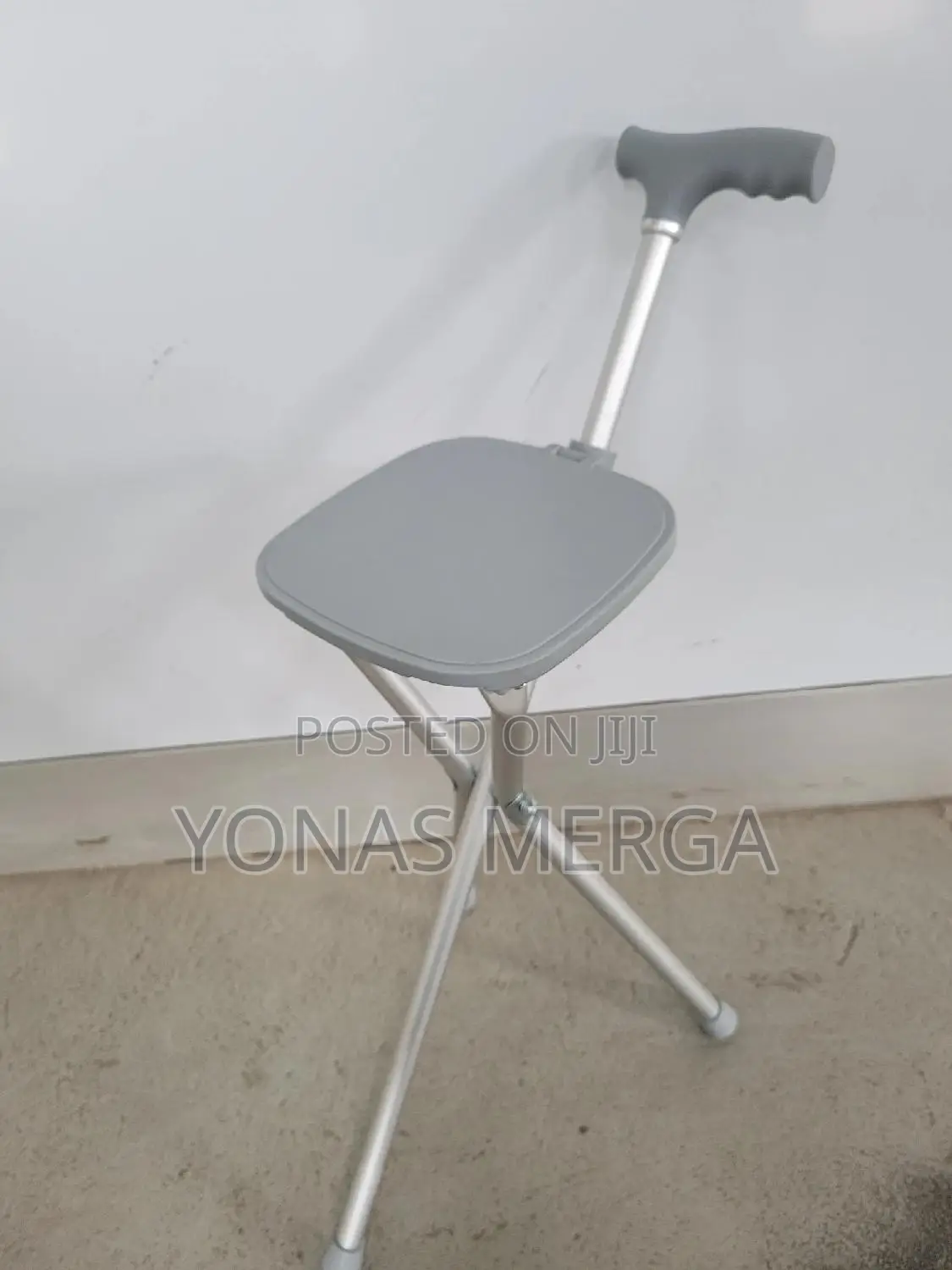 Elderly Walk and Take Support walking Stick With Seat Chair