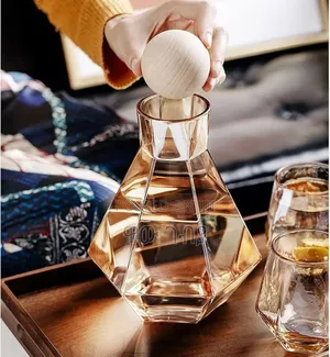 7 PCS Diamond Shaped Glassware Set