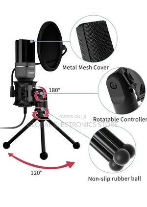 Omni-Directional Noise Cancelling Cardioid Desktop Mic