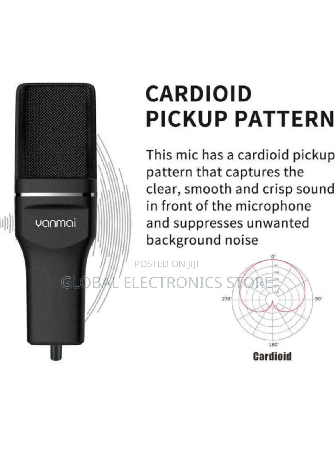 Omni-Directional Noise Cancelling Cardioid Desktop Mic