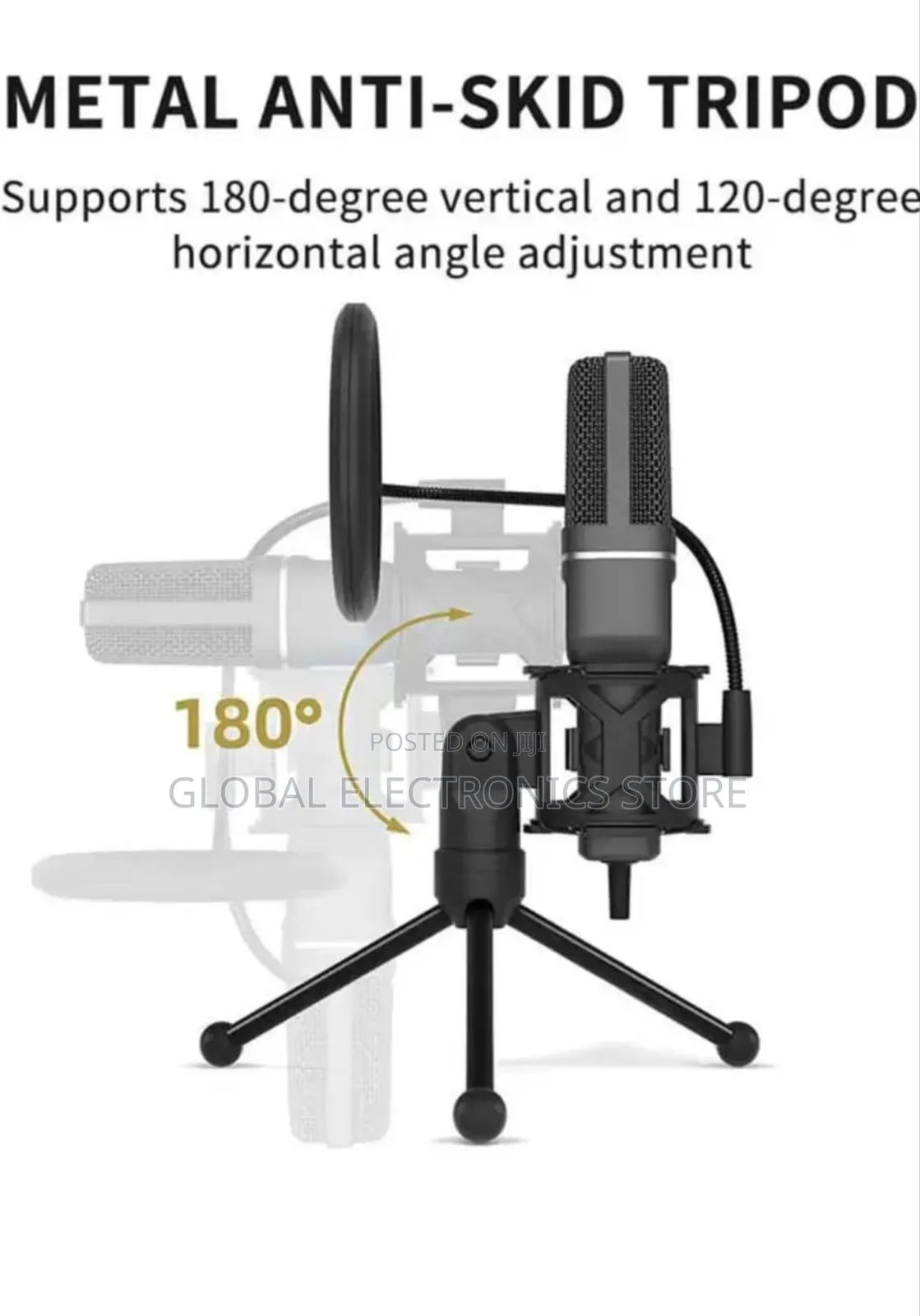 Omni-Directional Noise Cancelling Cardioid Desktop Mic