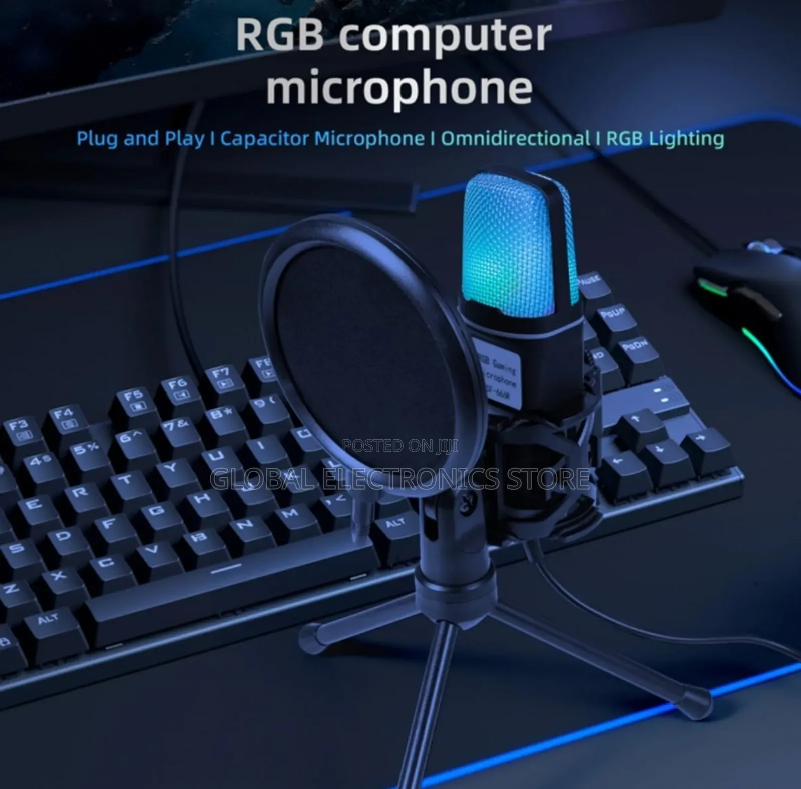 Omni-Directional Noise Cancelling Cardioid Desktop Mic