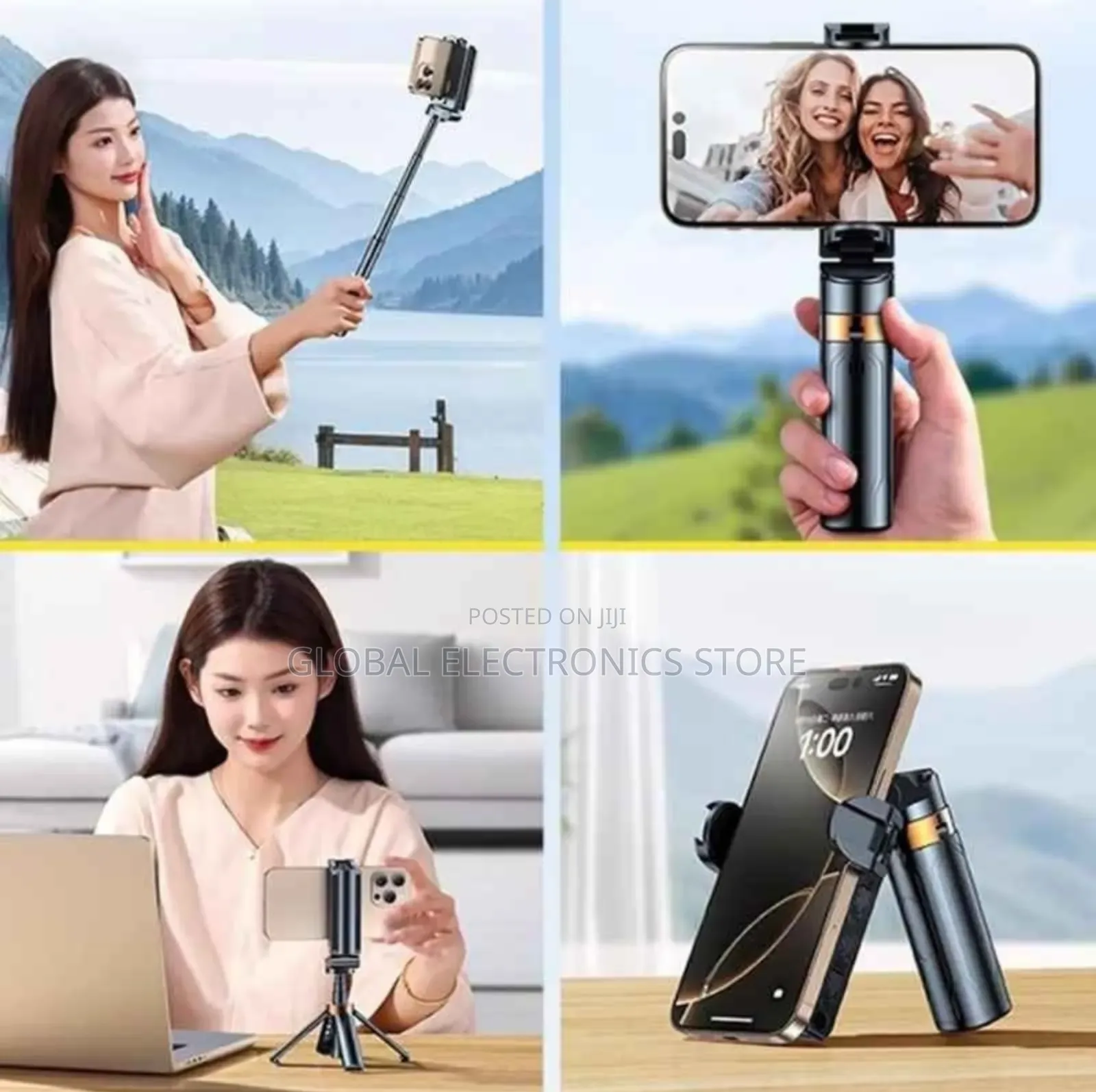Pocketflex Mini Tripod Selfie Stick Tripod Extendable Grip