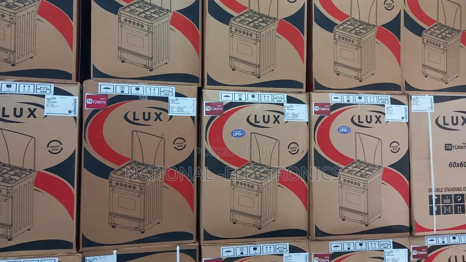 Lux Oven 60*60 Freestanding Oven 2*2 End 4electric