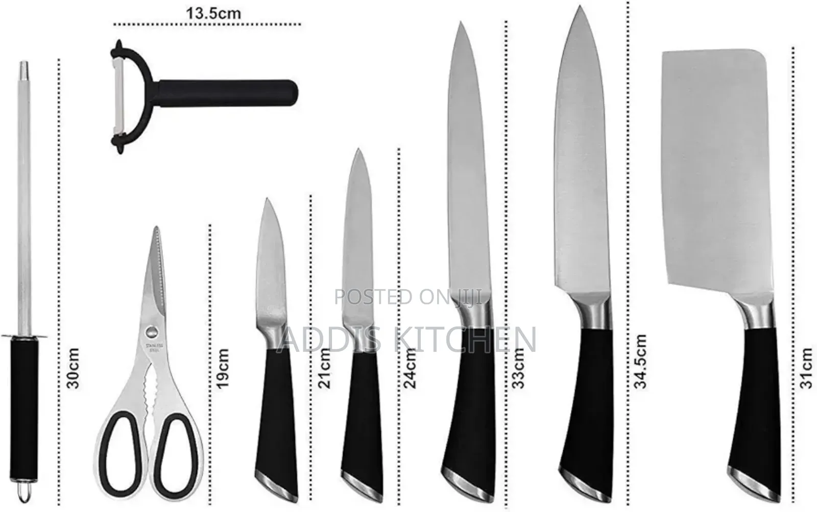 Kitchen Knife Set (9pcs)