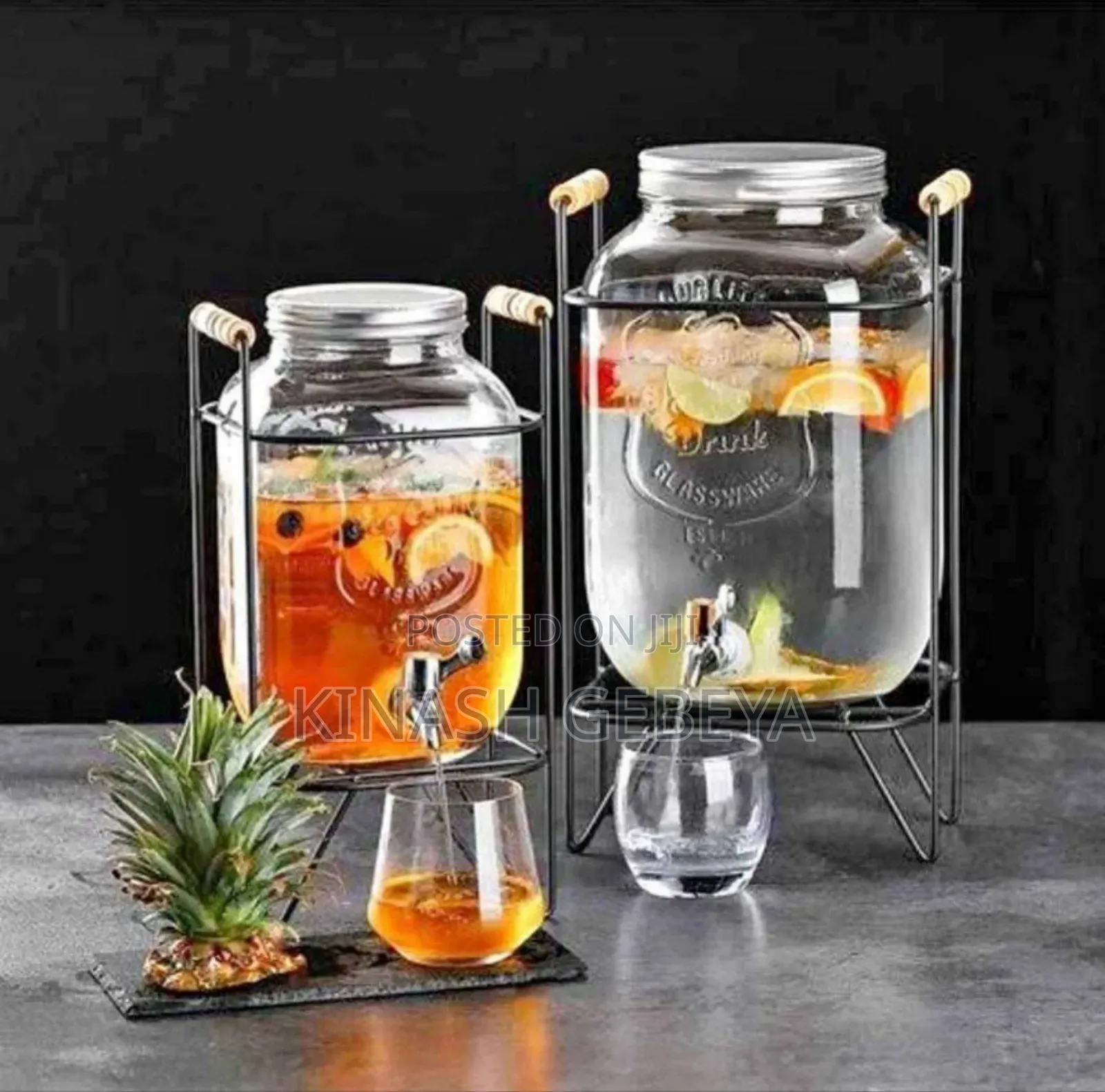 5litre Glass Beverage Dispenser(መጠጥ ማቅረቢያ)