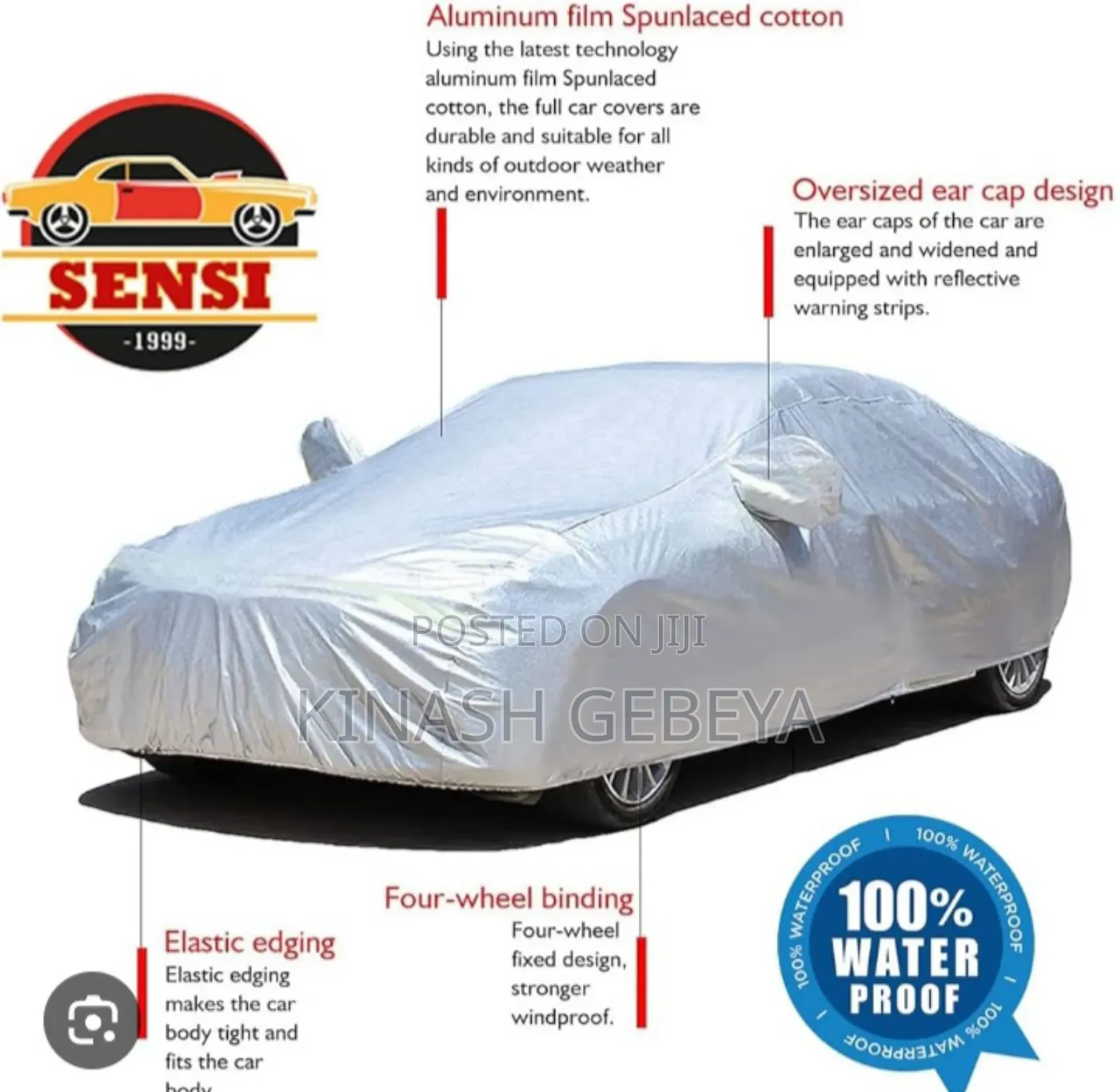 Water Proof Car Cloth (የመኪና ልብስ)