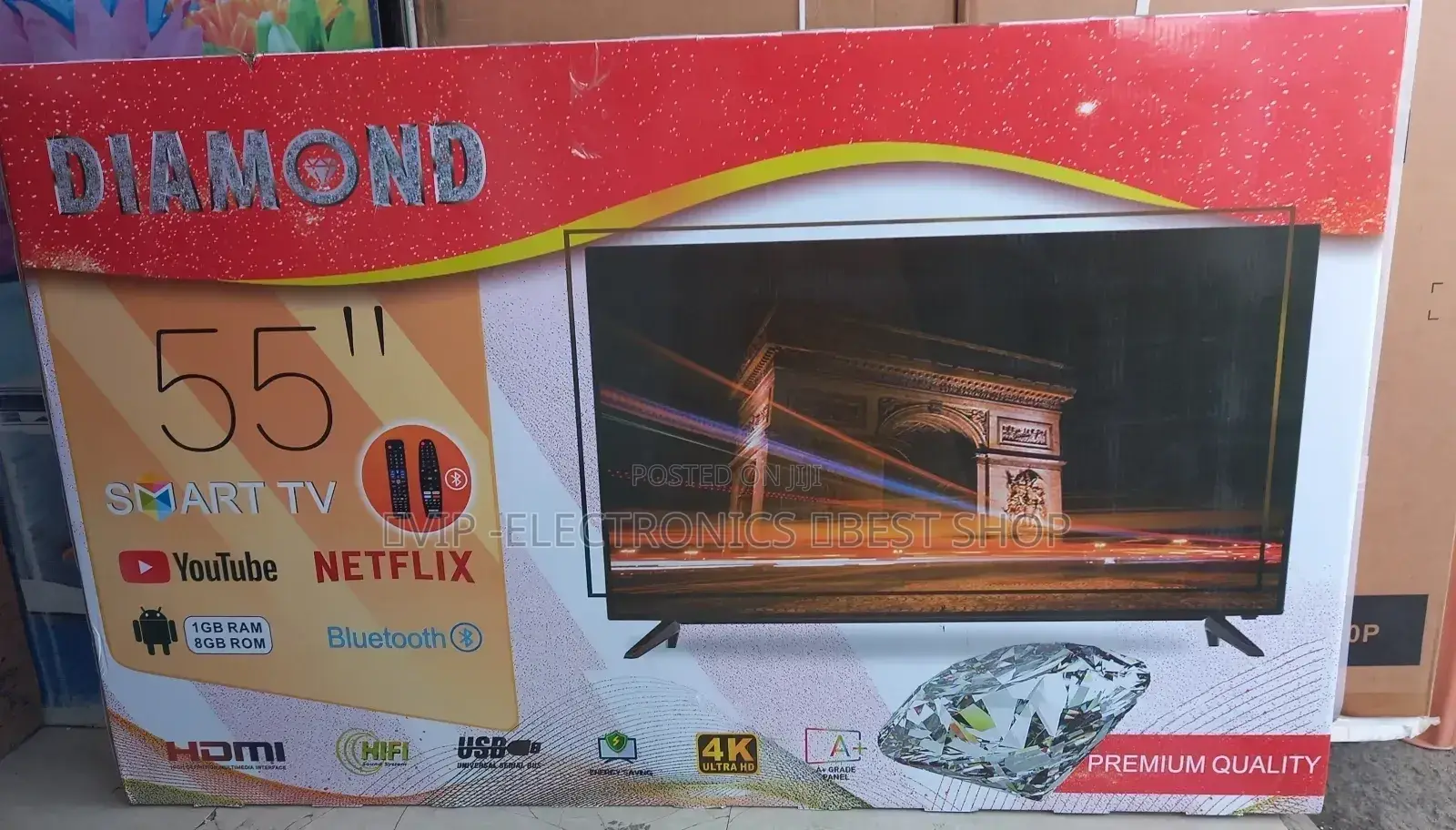 Diamond 55"Inch Tv Smart Androiid Tv Tv Tv