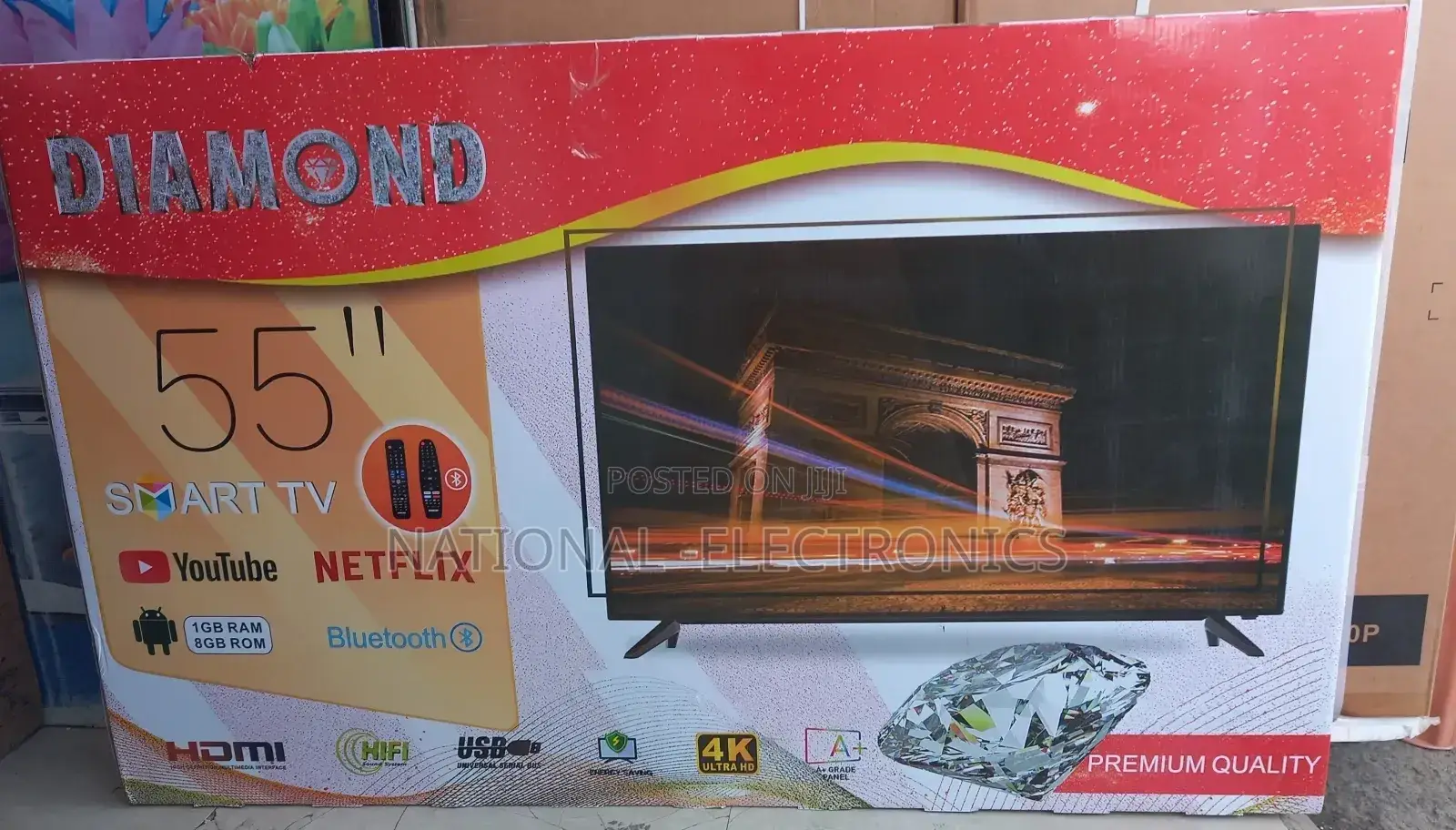 Diamond 55"Inch Tv Smart Androiid Tv Tv Tv