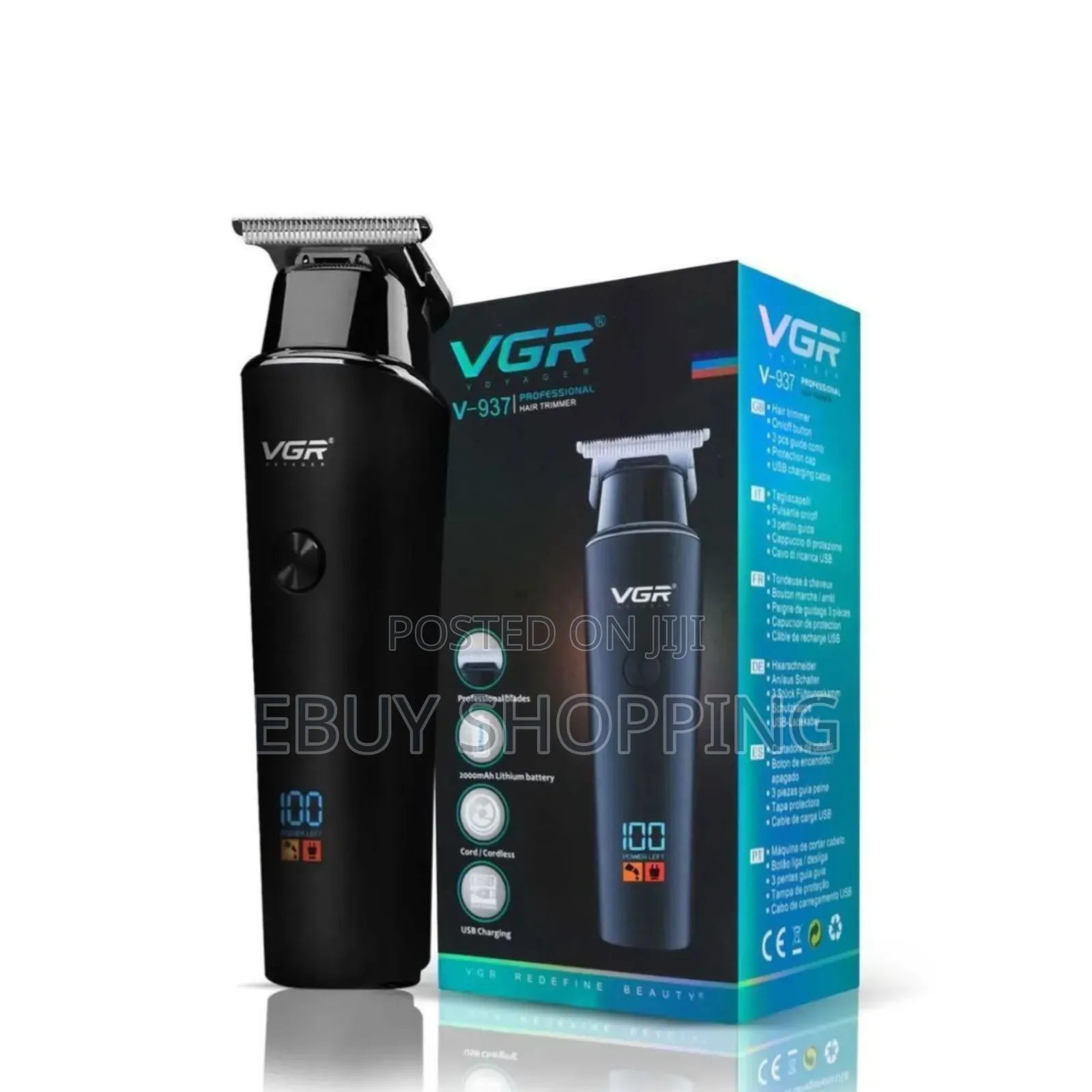 **Usb Rechargeable Hair Clipper – VGR v-937 for Men Women*