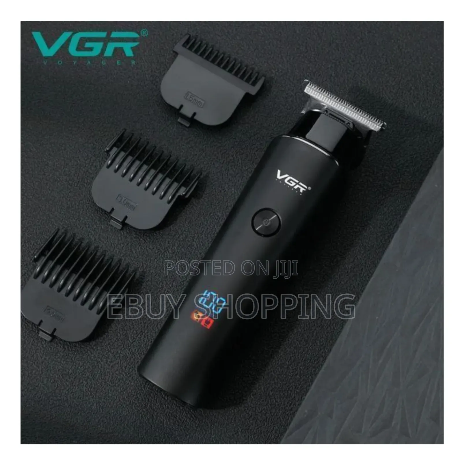 Silent Hair Trimmer–Vgr v-937 With Sharp Blades Led Screen