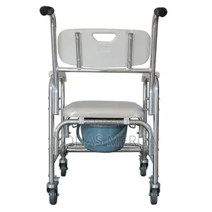 4 in 1 Commode Chairő屠with Wheeled Toilet Chair/Wheelchair