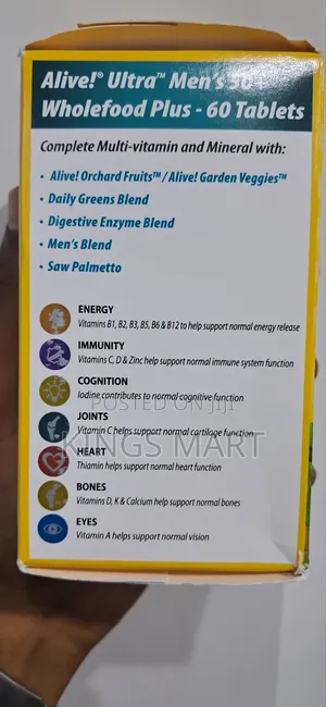 Alive Ultra Mens 50+ Whole Food Plus Supplement