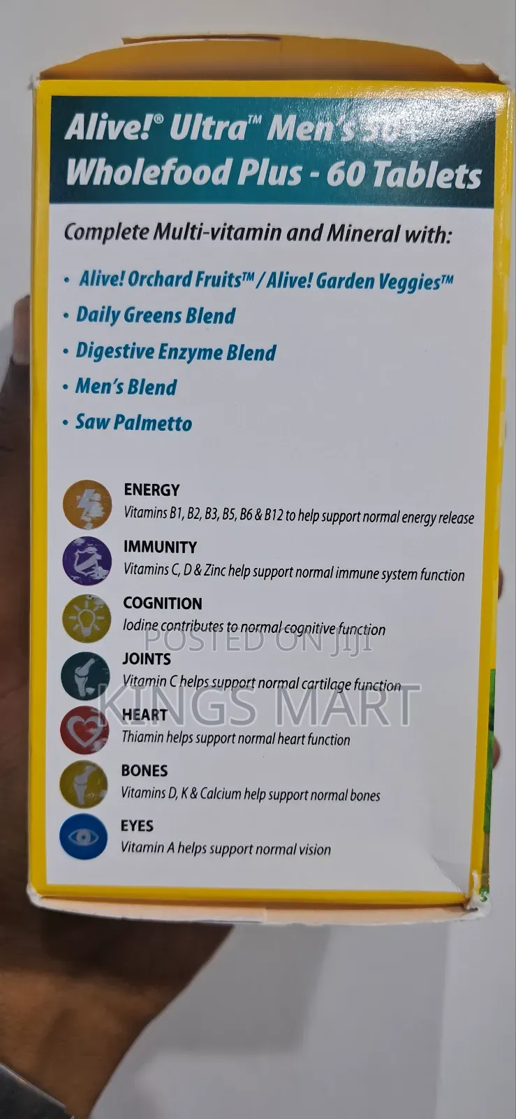 Alive Ultra Mens 50+ Whole Food Plus Supplement