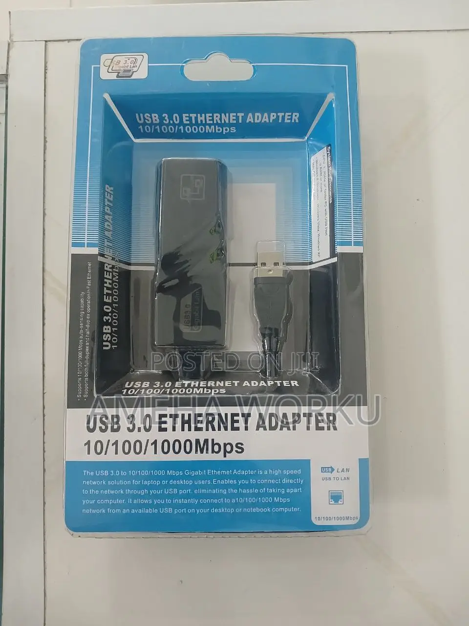 Usb 3.0 to Ethernet Adapter (Rj45 Network Adapter)