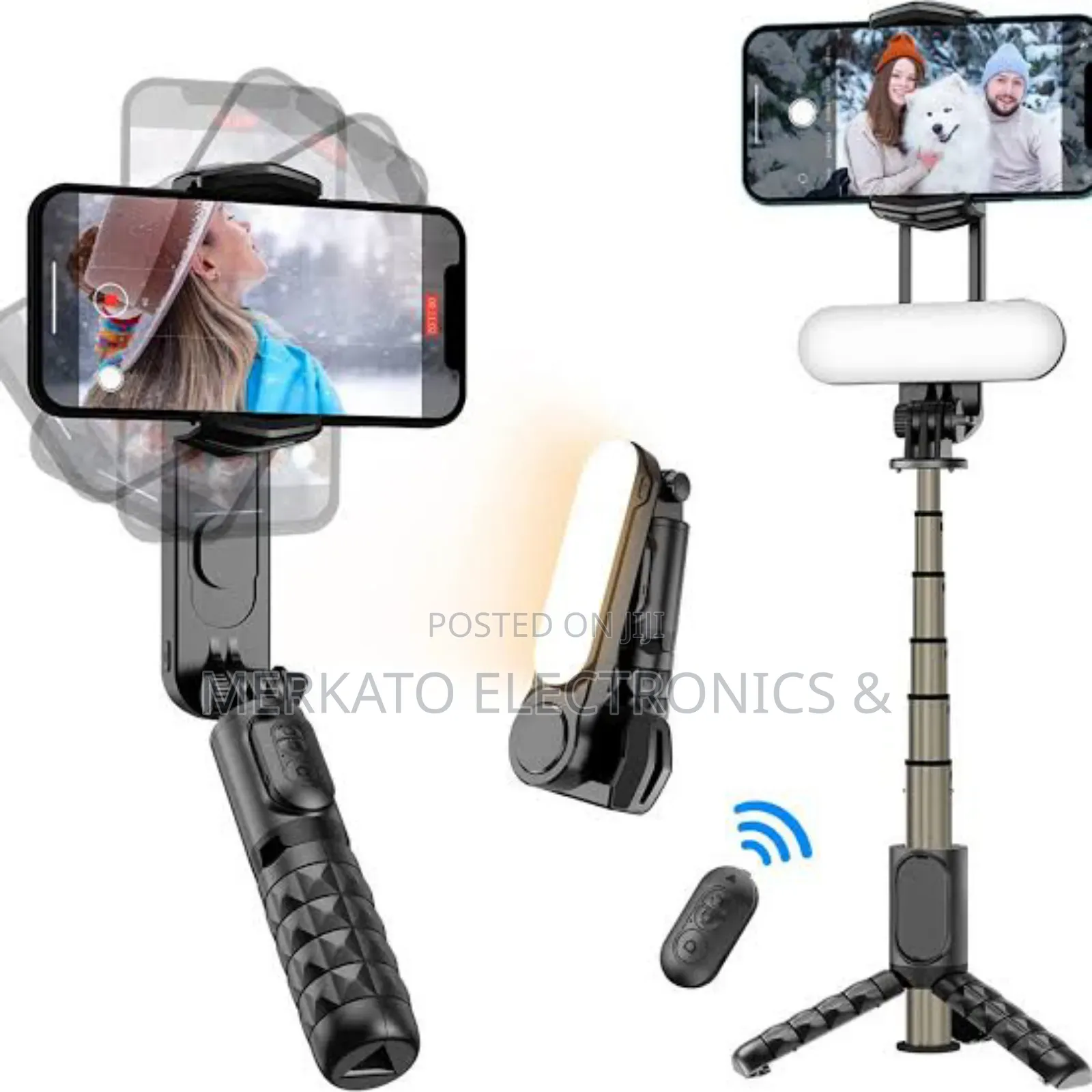 Q09 Gimbal Tripod Selfie Stick Stabilizer
