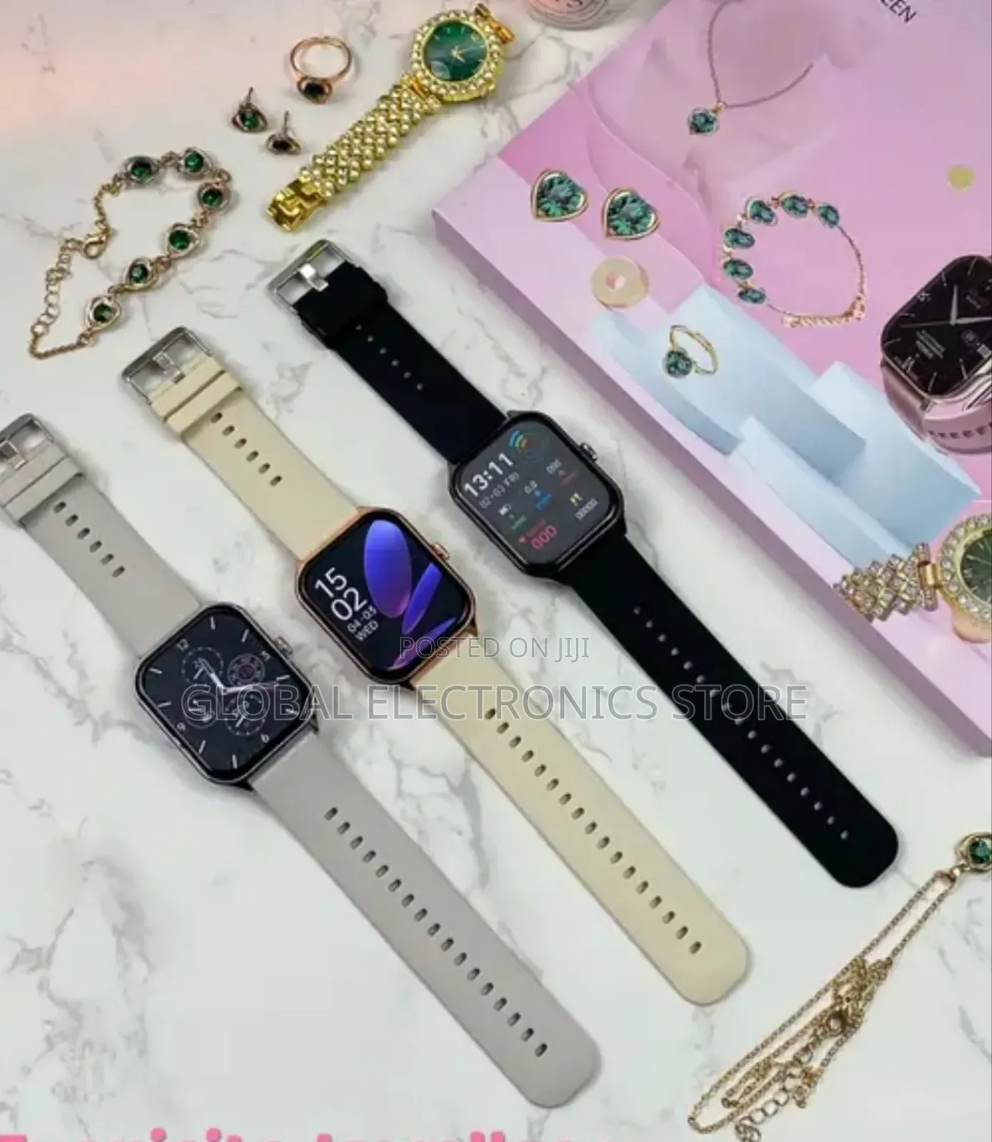 Smart Watch Combo የሴት With Extra Watch