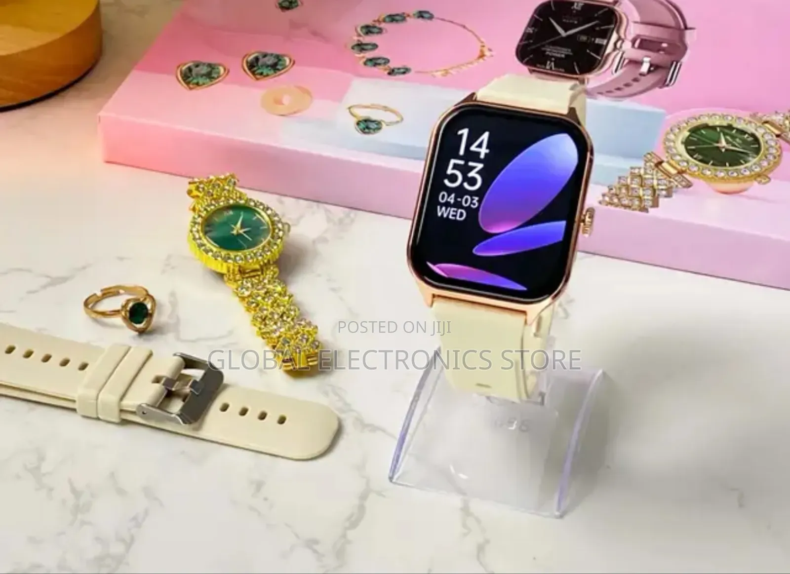 Smart Watch Combo የሴት With Extra Watch