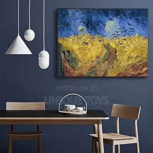 Fine Art Jigsaw Puzzle, Wheat Field With Crows, 1000 PCS
