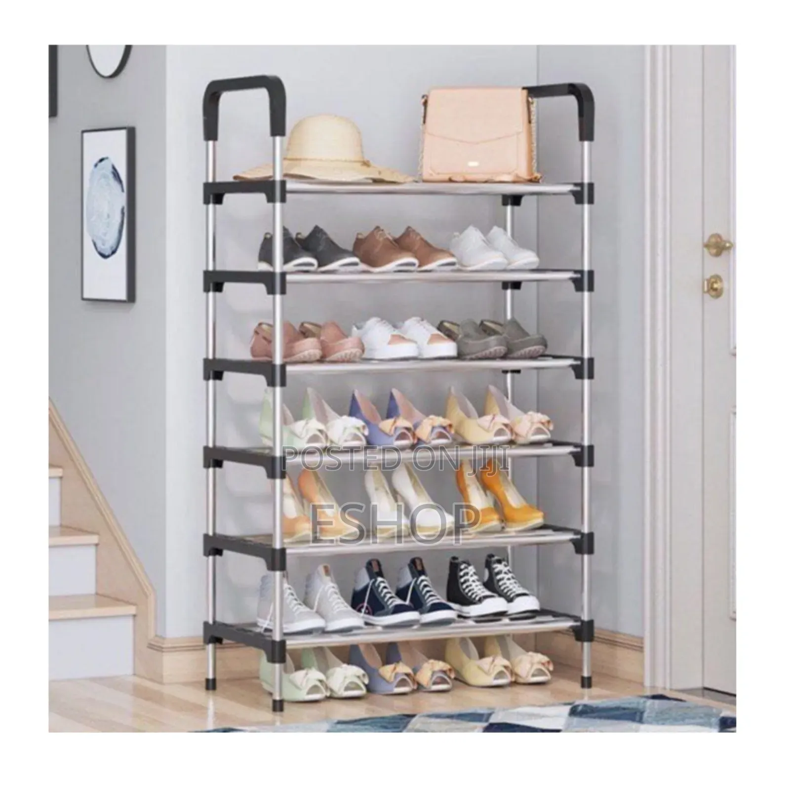 **High-Capacity Shoe Rack – Store 18 Pairs Effortlessly**