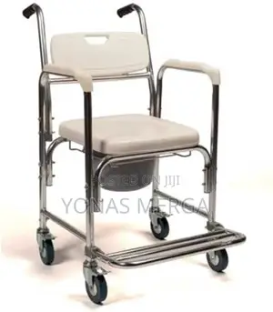 Photo - Multi-Functional Rolling Shower Commode Chair