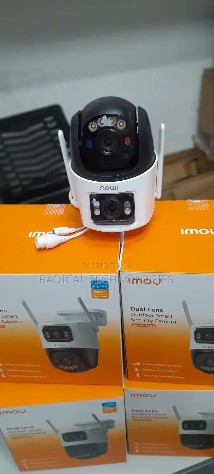 Imou ባለ ሁለት ሌንስ 6 Megapixel Security Camera Xiaomi Hikvision