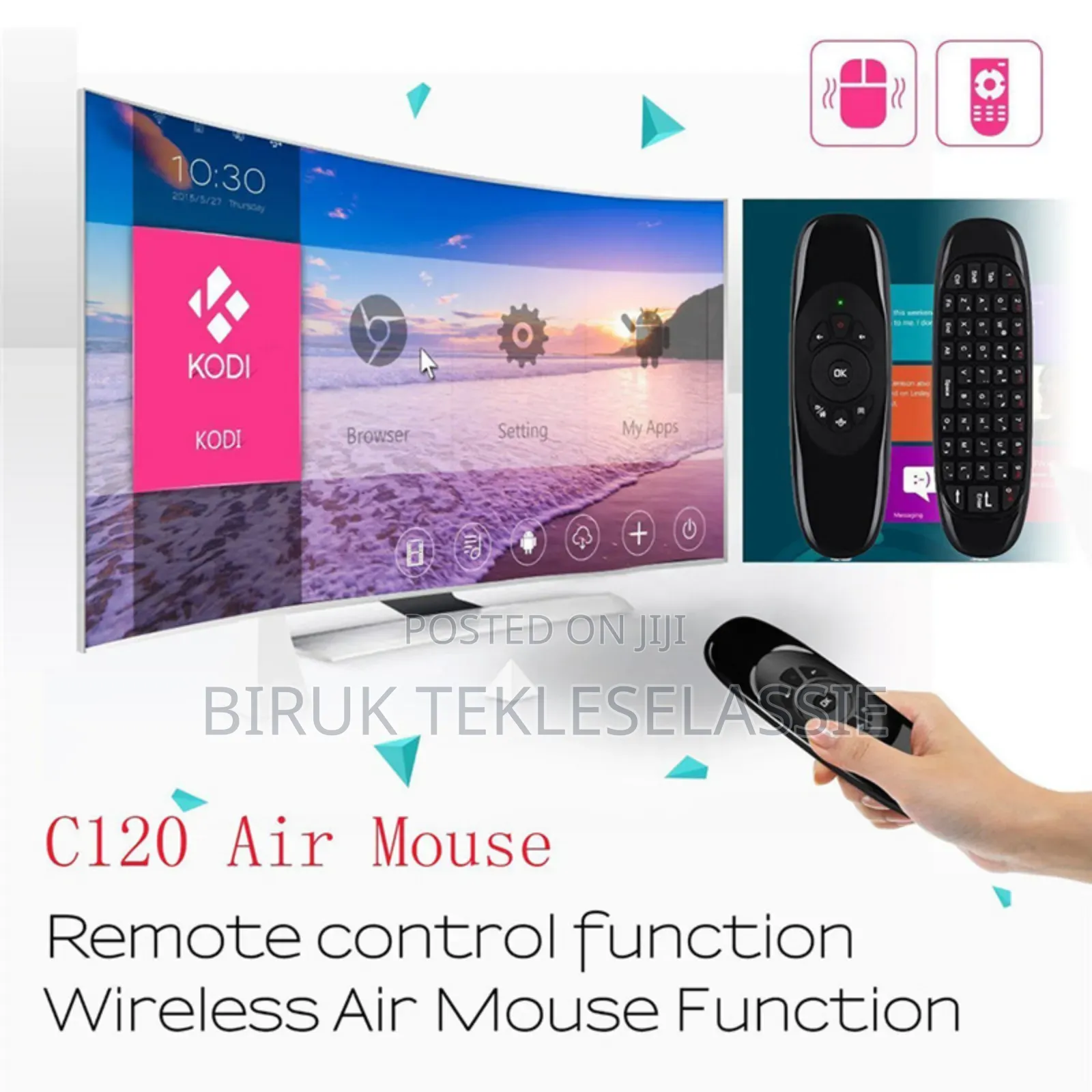 Air Mouse Rechargeable Wireless Portable Remote Control