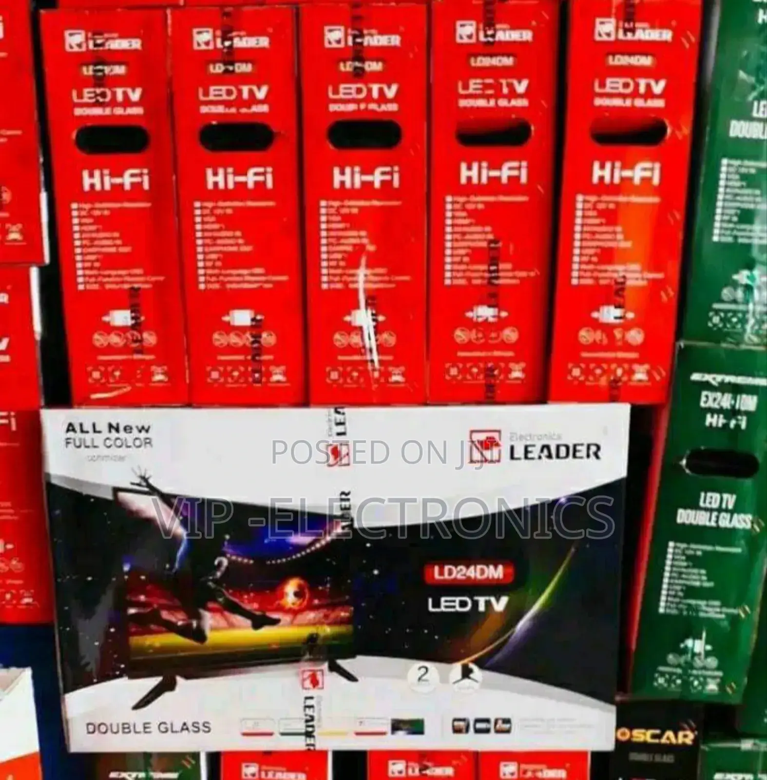 Leader 32"Inch Tv Led Double Gelas Tv